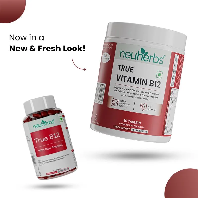 Plant-Based True Vitamin B12 Tablets For Energy & Brain - Image 3