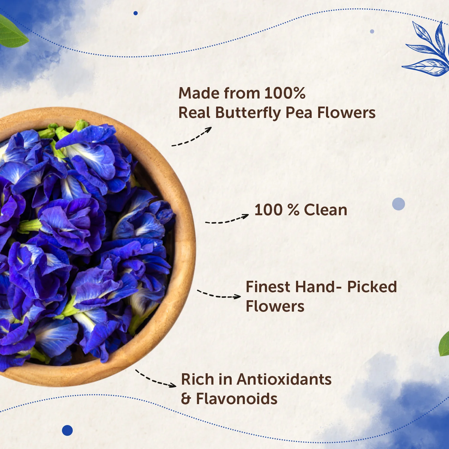 Butterfly Pea Flower Tea for Glowing Skin - 30gm - Image 4