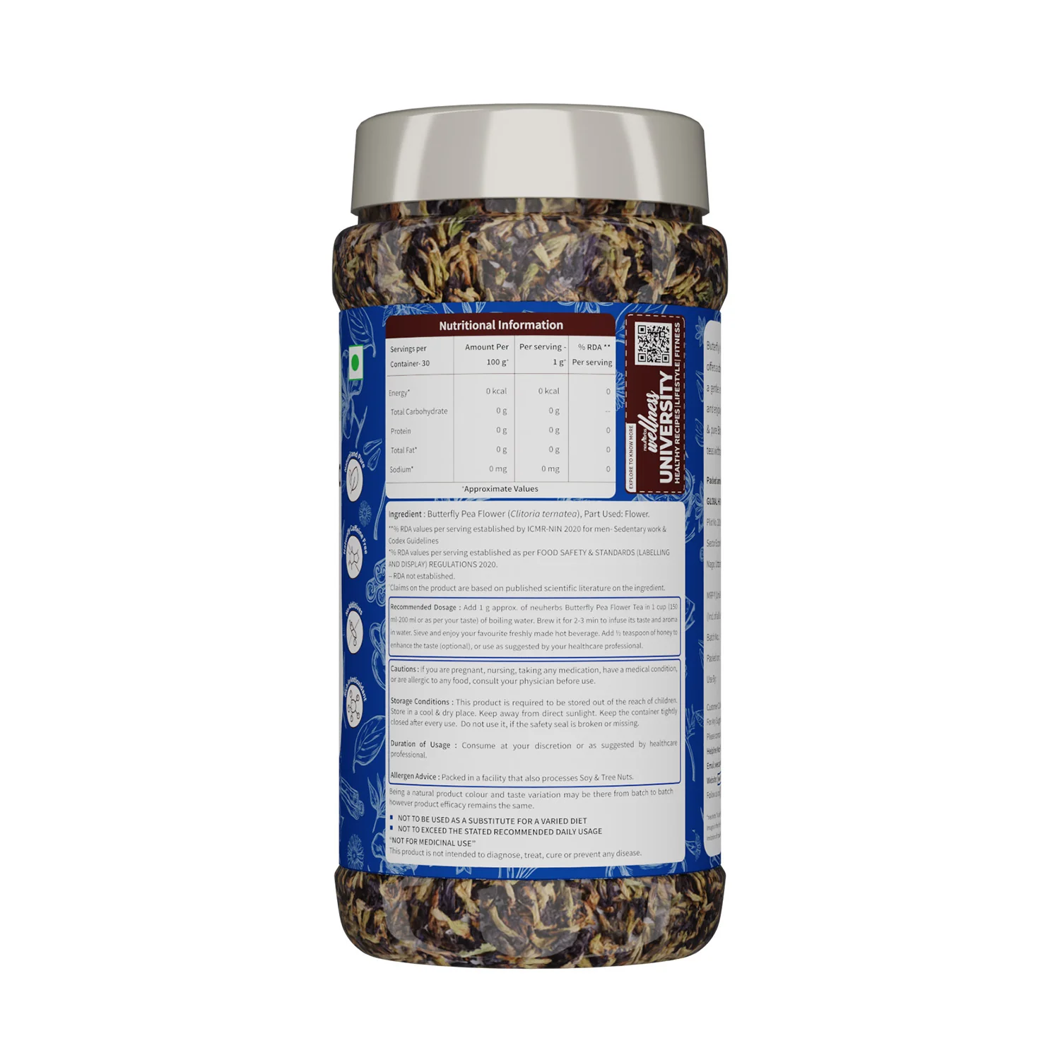 Butterfly Pea Flower Tea for Glowing Skin - 30gm - Image 7