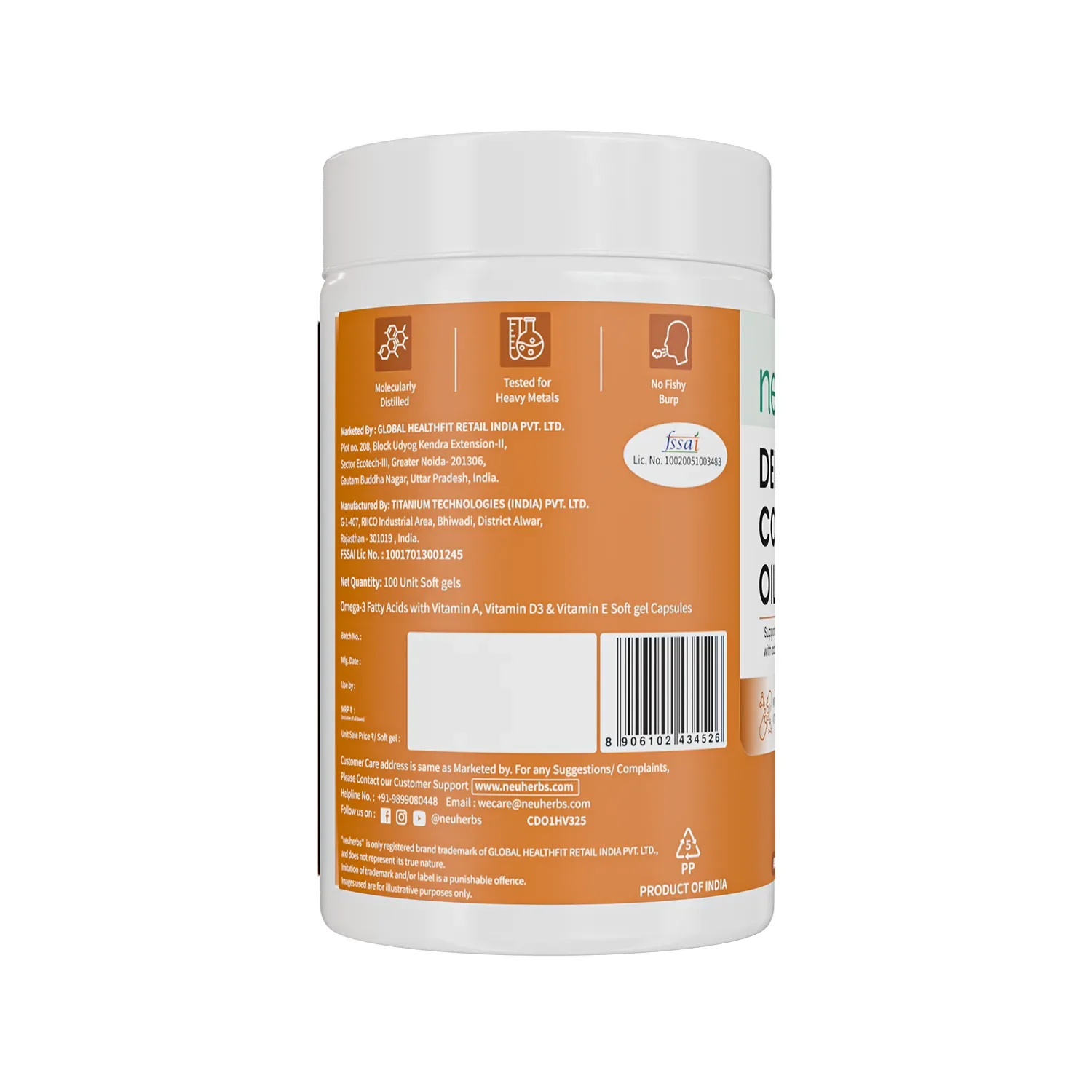 Deep Sea Cod Liver Oil Capsules for Heart & Brain - Image 8