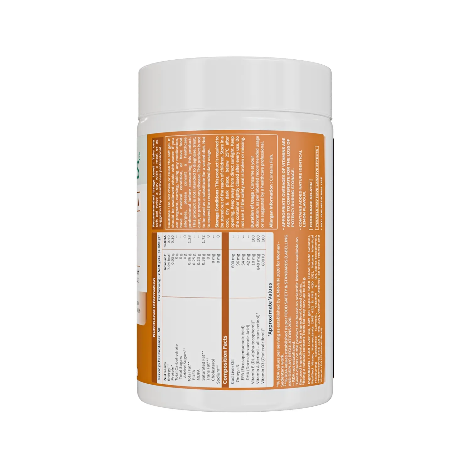 Deep Sea Cod Liver Oil Capsules for Heart & Brain - Image 9