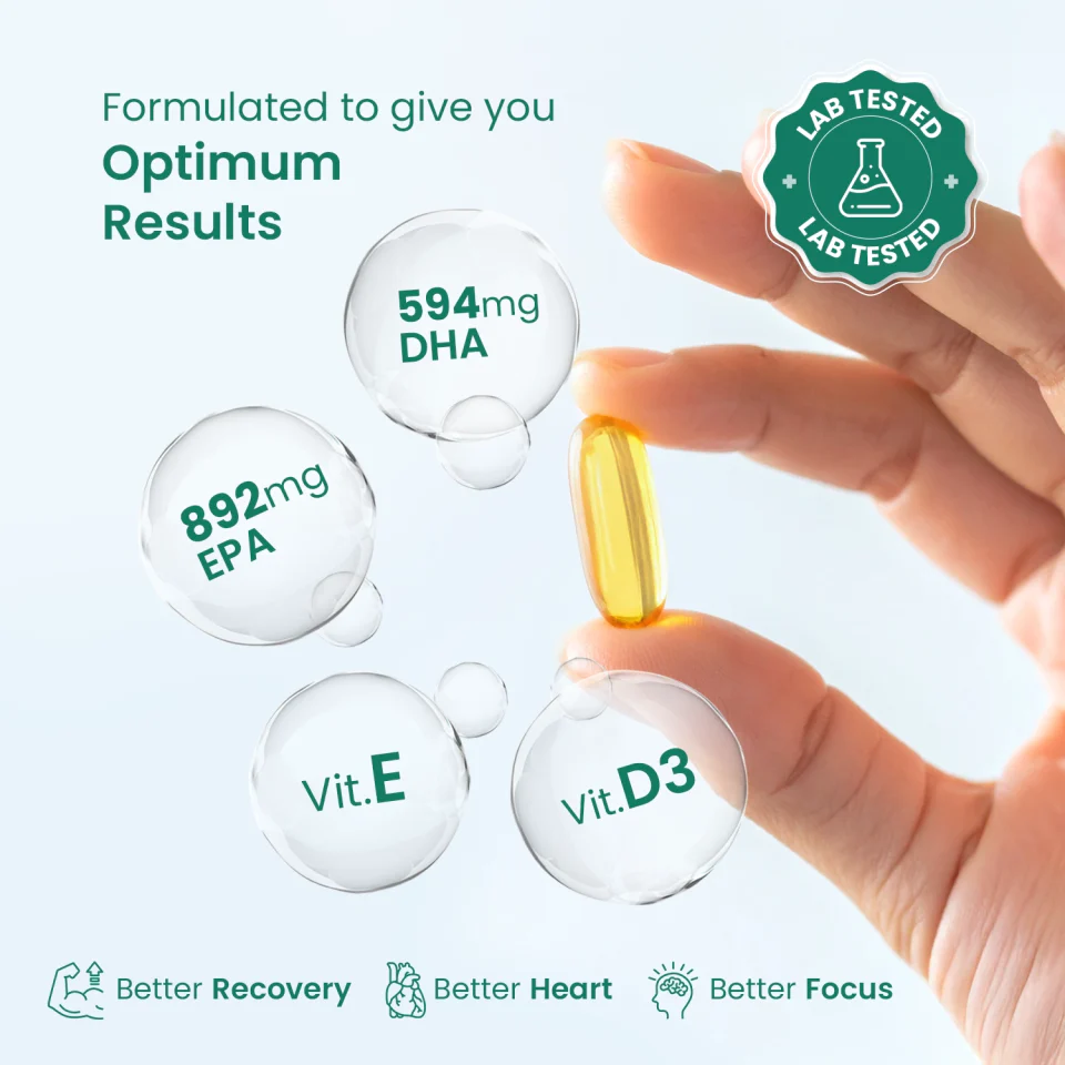 Deep Sea Fish Oil Capsules - 2500 mg Omega 3 (Lemon Flavored) - Image 4