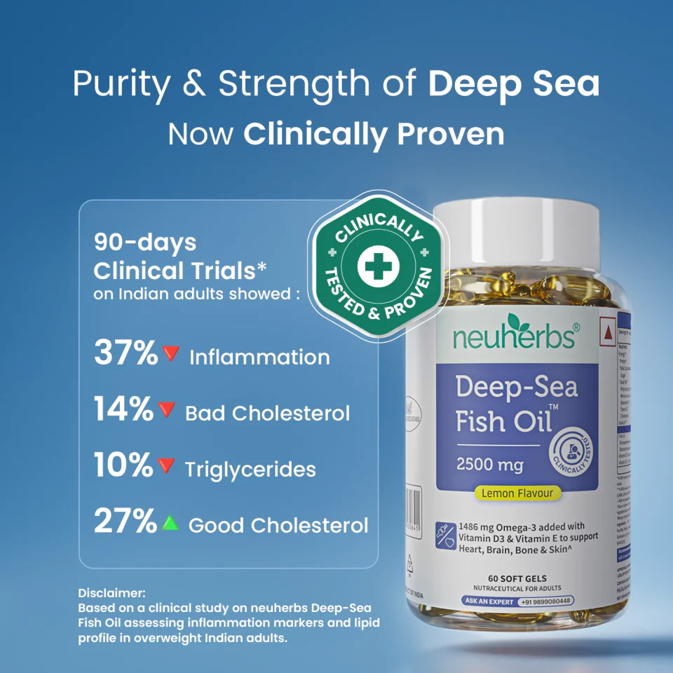 Deep Sea Fish Oil Capsules - 2500 mg Omega 3 (Lemon Flavored) - Image 5
