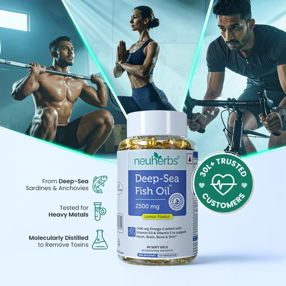 Deep Sea Fish Oil Capsules - 2500 mg Omega 3 (Lemon Flavored) - Image 6