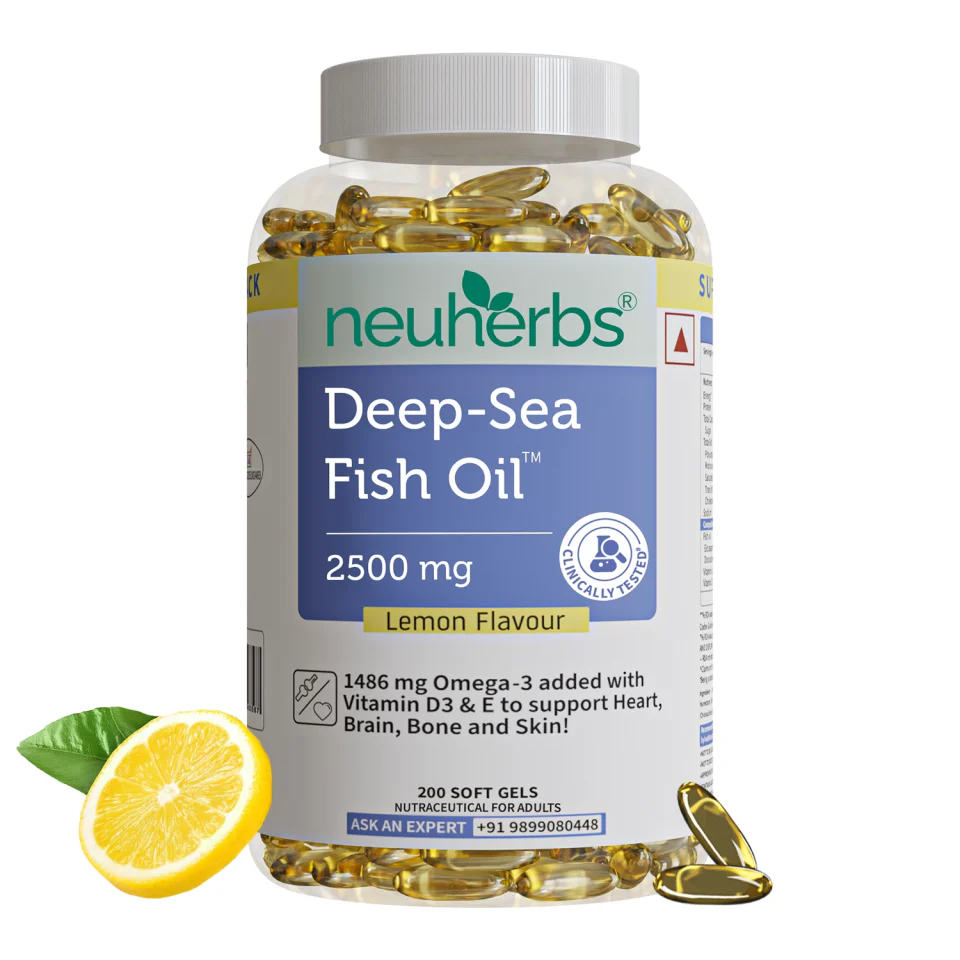 Deep Sea Fish Oil Capsules - 2500 mg Omega 3 (Lemon Flavored) - Image 9