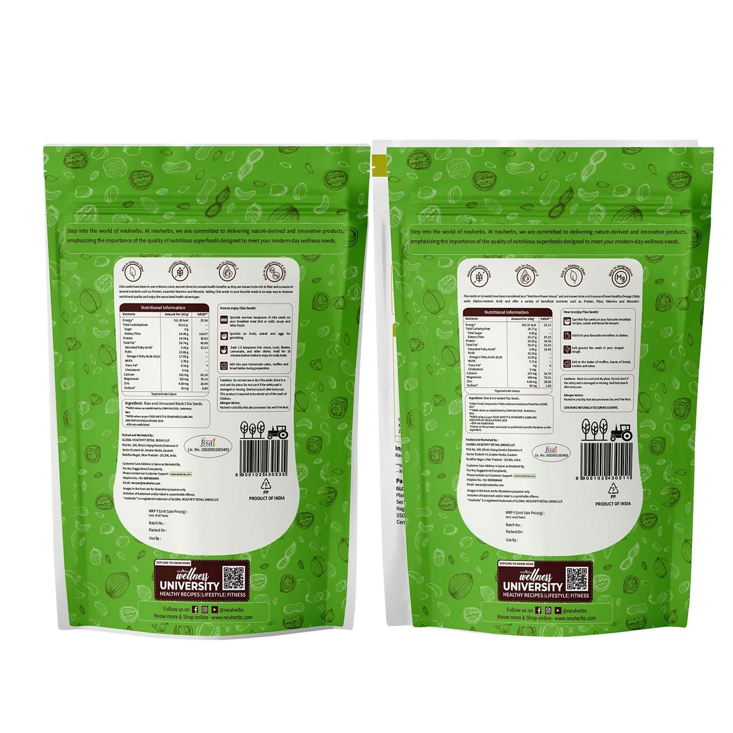 Flax & Chia Seeds Combo - Heart Health, Weight Loss, & Nutrition - Image 5