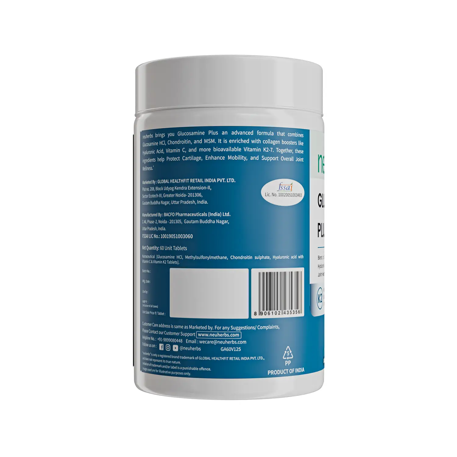 Neuherbs Glucosamine Plus Tablets - Image 9