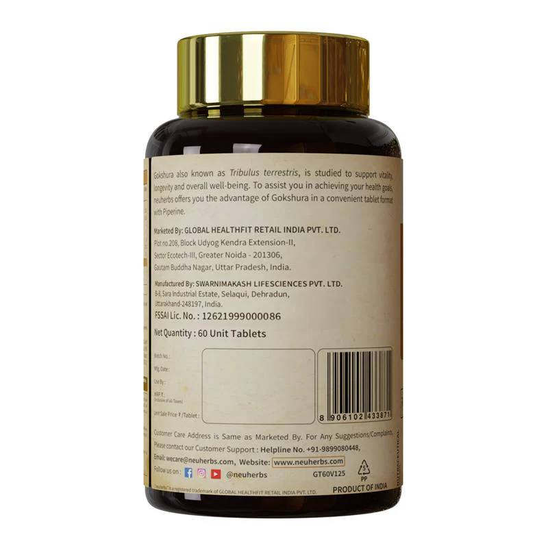 Ayurvedic Gokshura Tablet For Men Wellness - Improves Vitality & strength, Helps Boost Testosterone Levels - Image 7