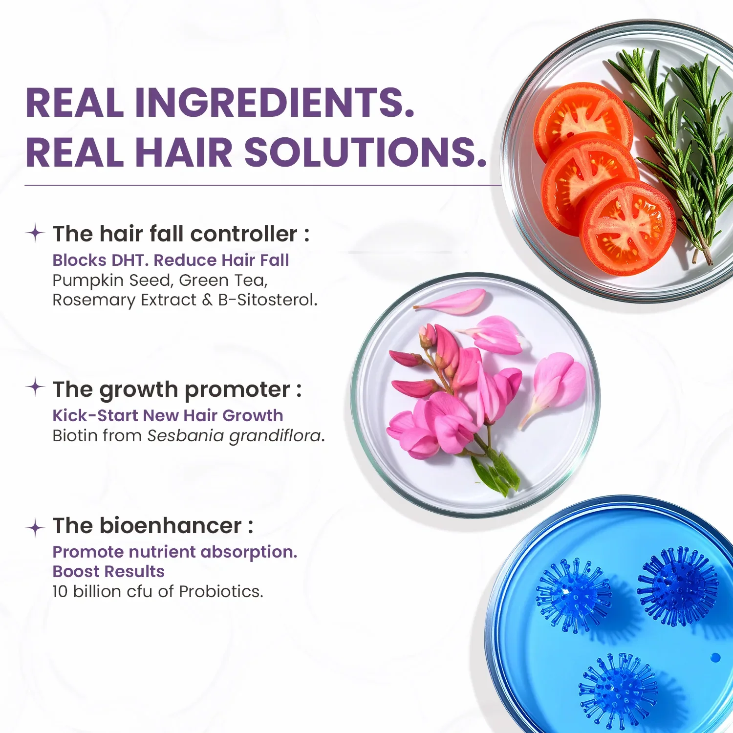 Neuherbs Hair Biotin Capsules - DHT Blocker Hair Supplement - Image 3