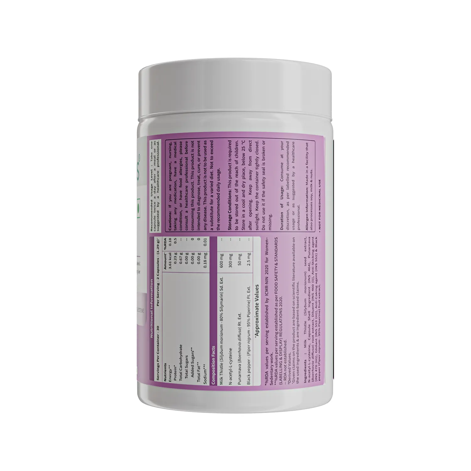 Neuherbs Liver Detox Capsules with High Strength Milk Thistle - Image 8