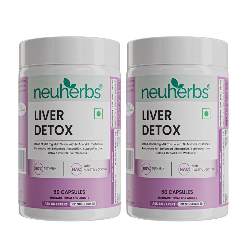 Neuherbs Liver Detox Capsules with High Strength Milk Thistle - Image 9