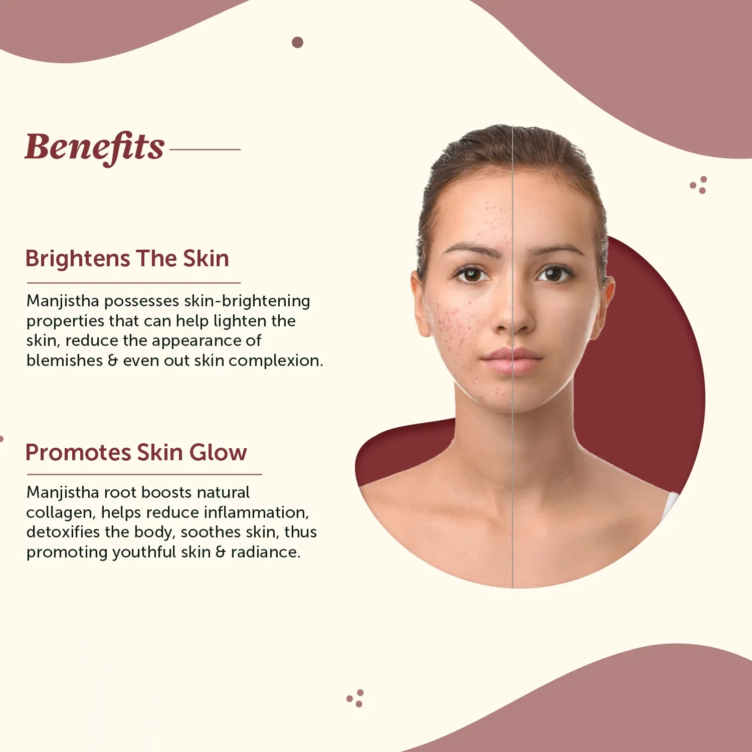 100% Natural Manjistha Powder - For Clear & Glowing Skin - Image 3