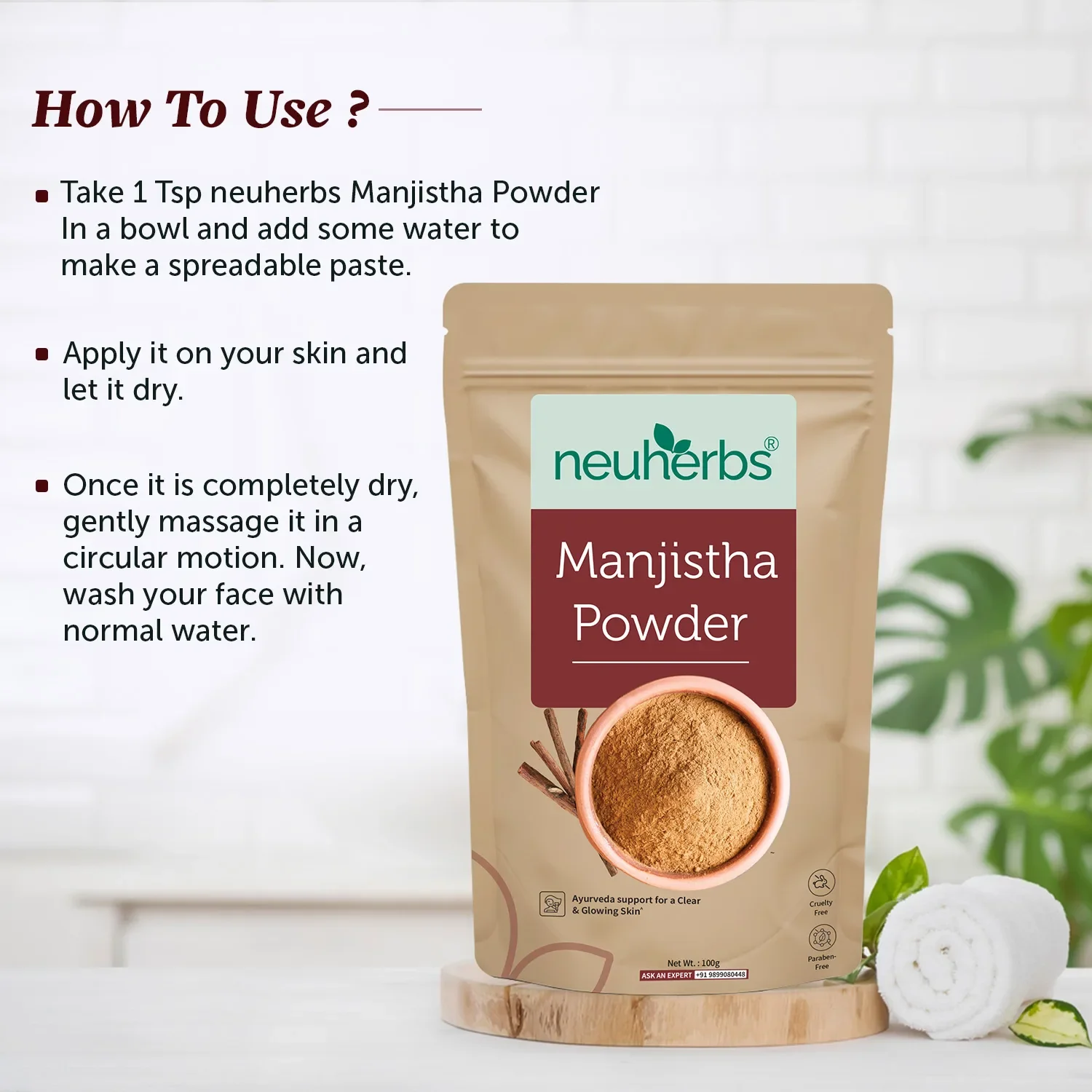 100% Natural Manjistha Powder - For Clear & Glowing Skin - Image 6