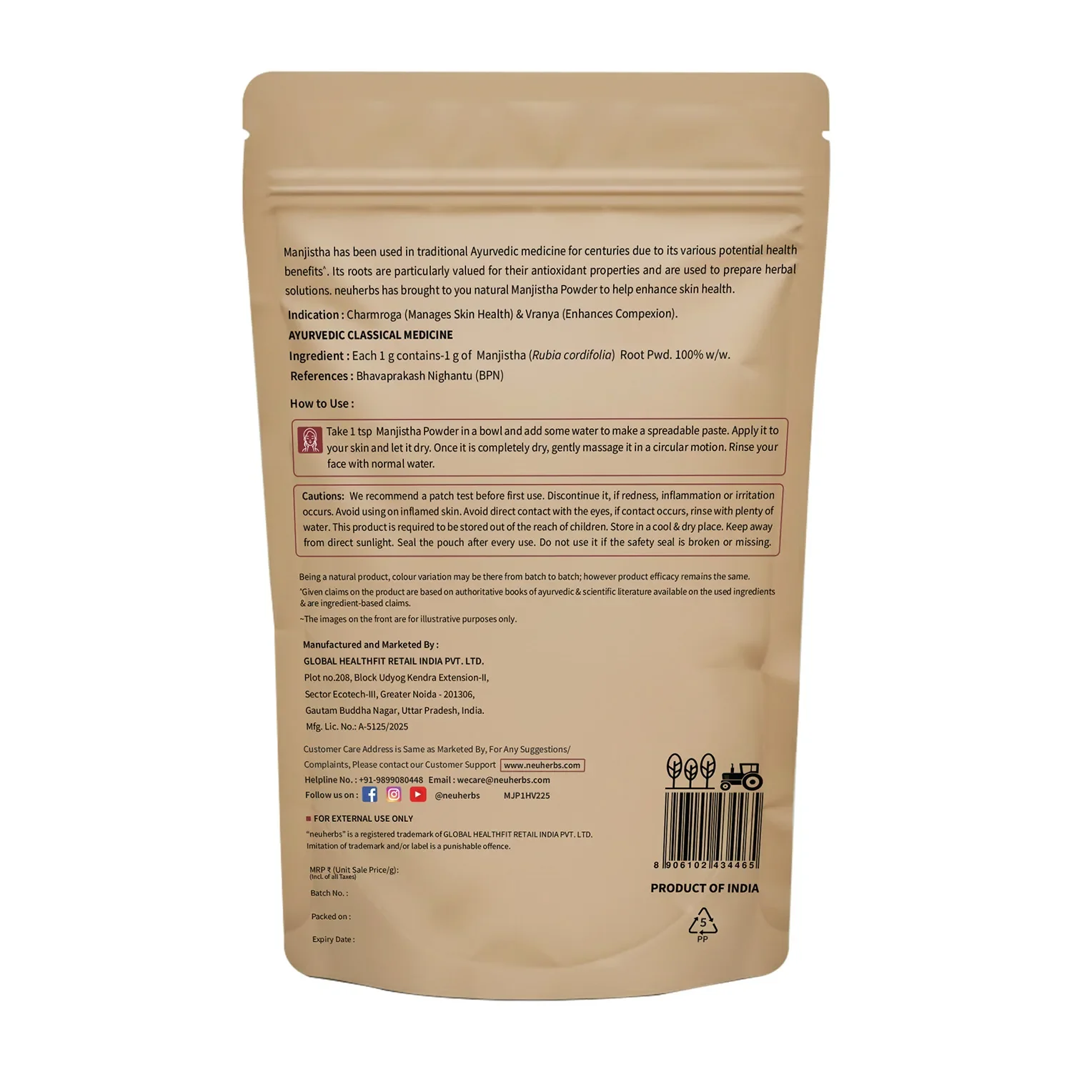 100% Natural Manjistha Powder - For Clear & Glowing Skin - Image 7