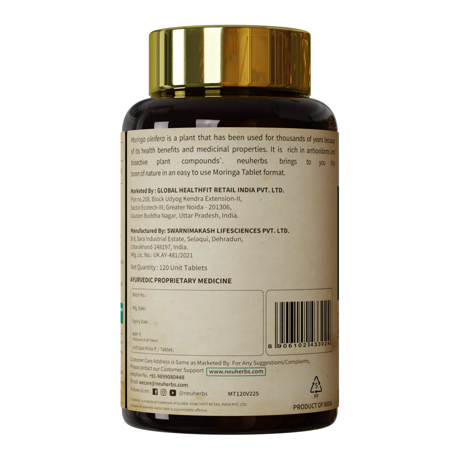 Organically Certified Moringa Tablet for High Energy, Detoxification and overall wellness for Men and Women - Image 9