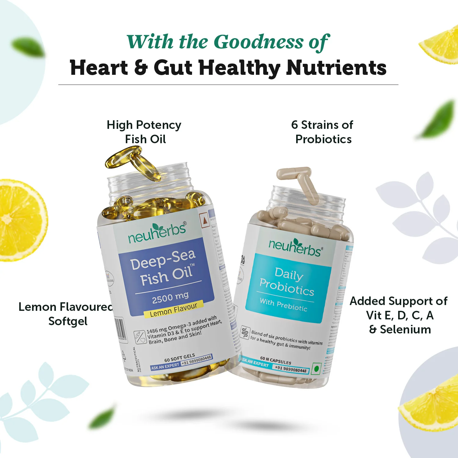 Omega-3 Fish Oil & Daily Probiotics Combo for Heart & Gut Health - Image 3