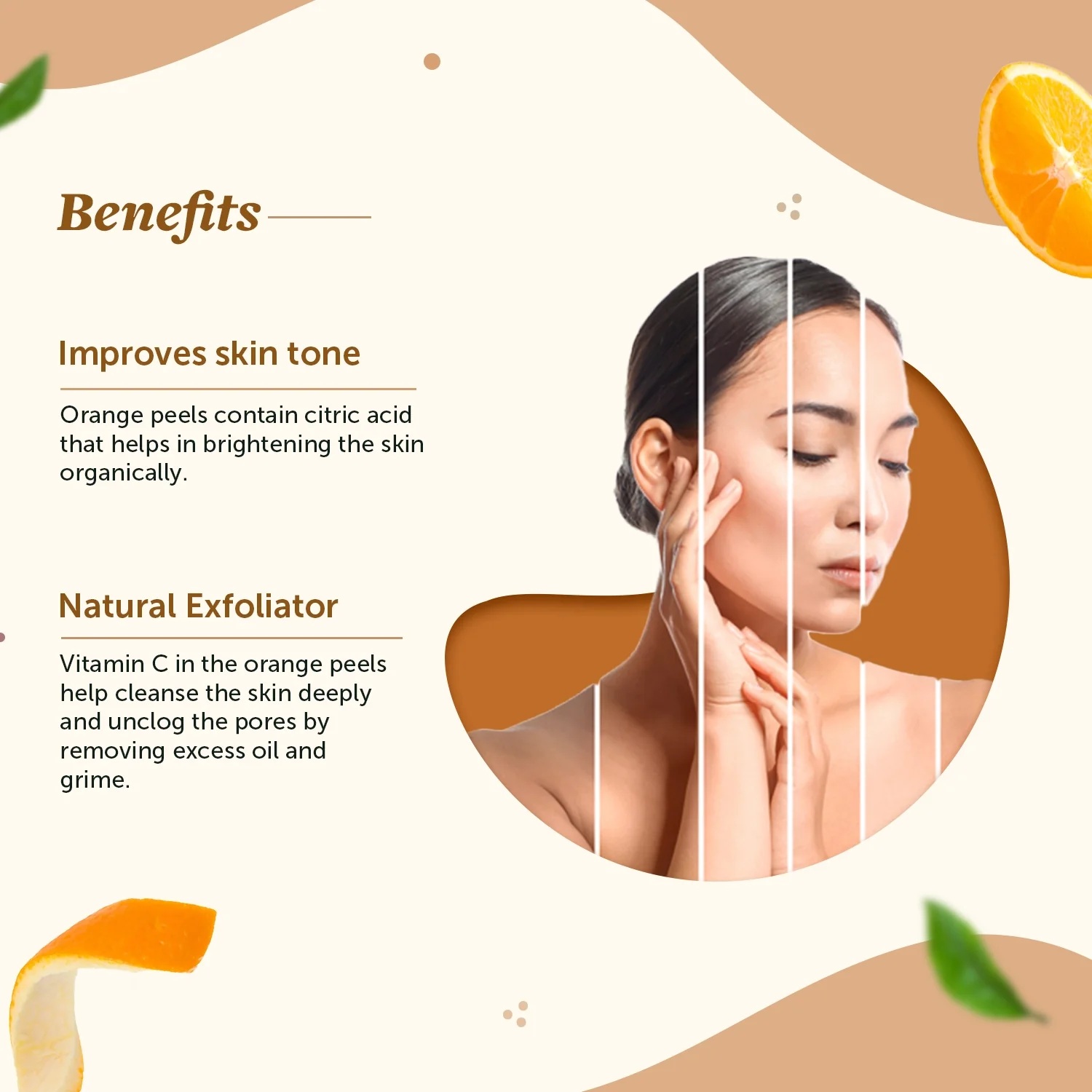 100% Natural Orange Peel Powder For Skin Glow & Reduce Dullness - Image 3
