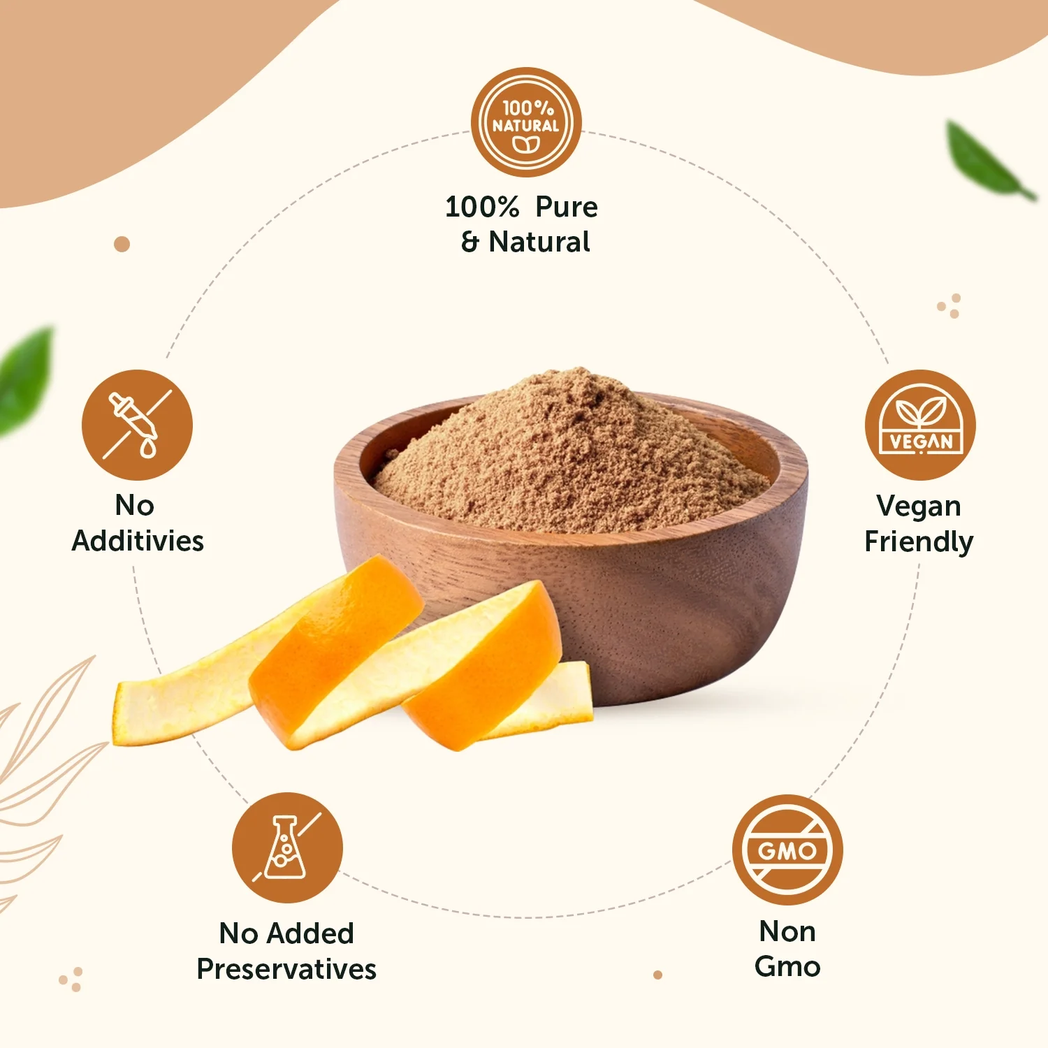100% Natural Orange Peel Powder For Skin Glow & Reduce Dullness - Image 4
