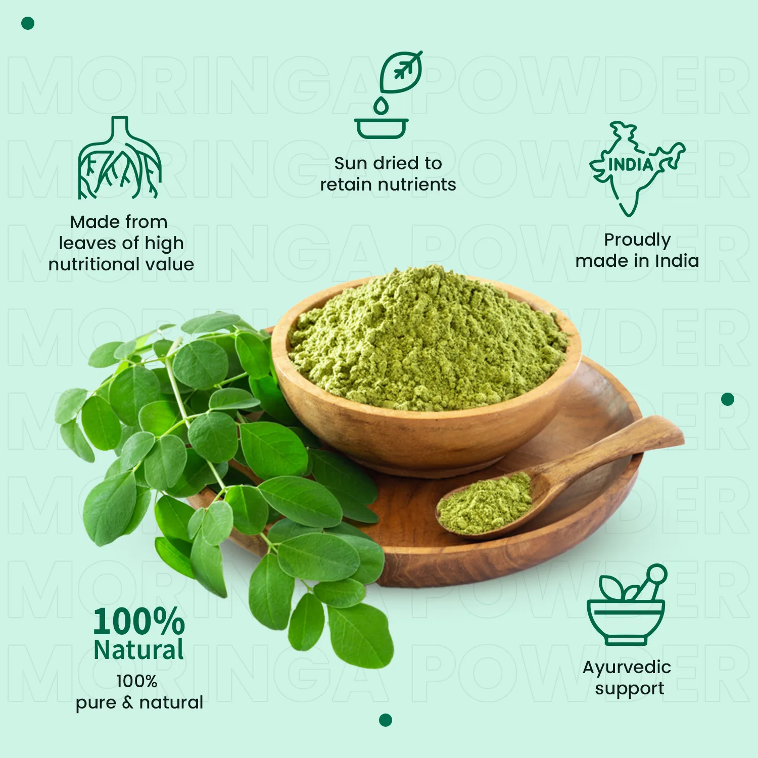 Moringa Powder for Immunity, Weight Loss, Gut Health - Image 4