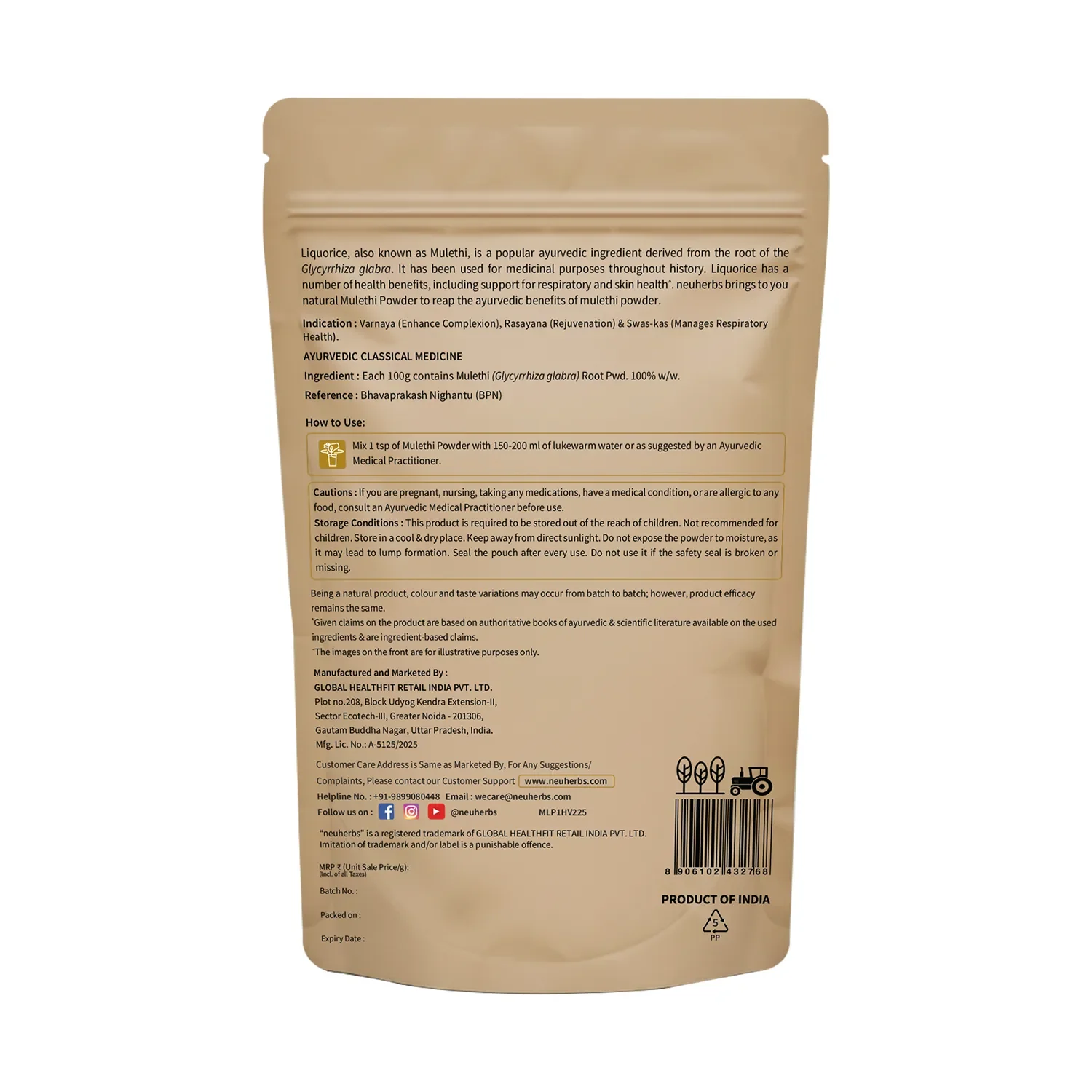Mulethi Powder for Skin Tightening & Sore Throat - Image 6
