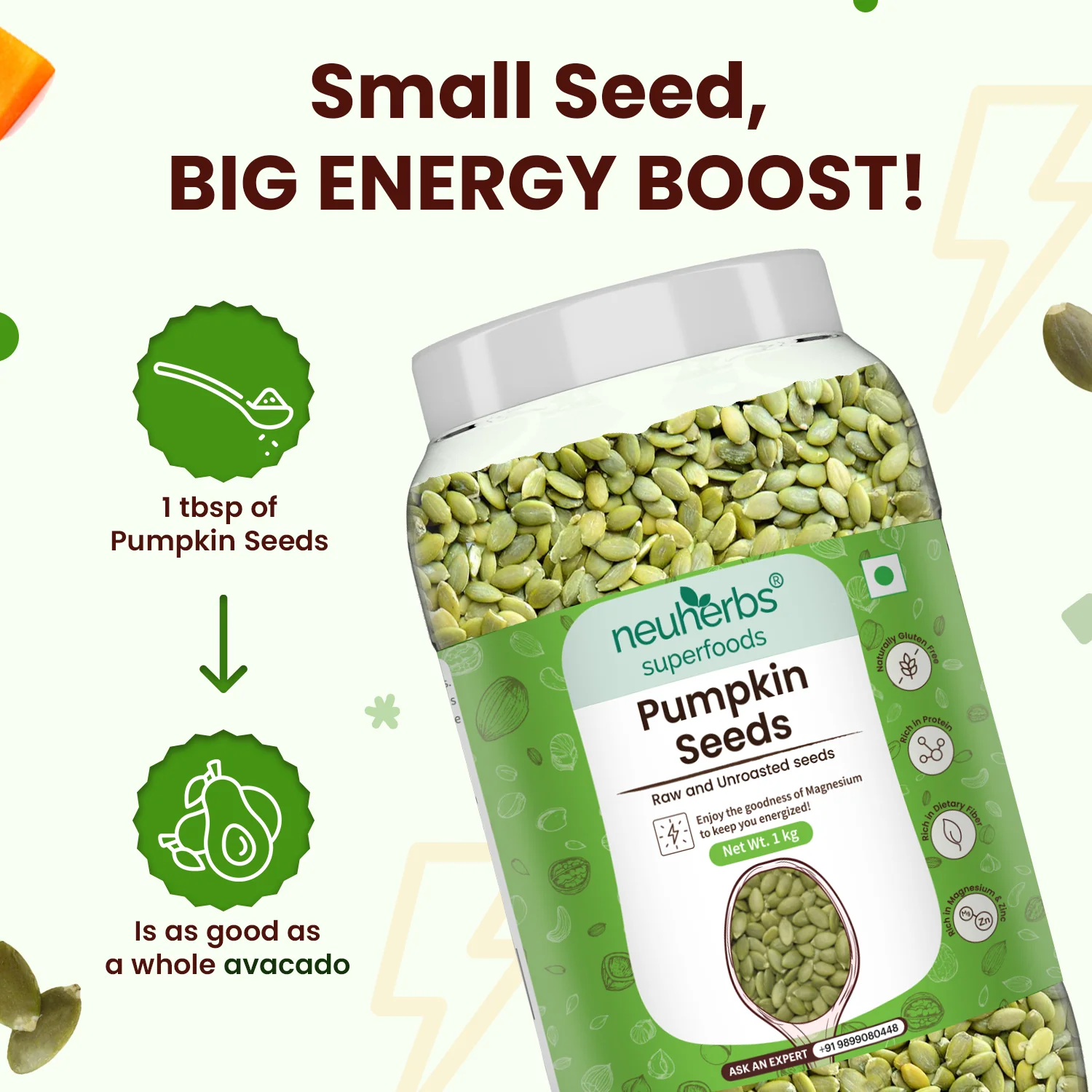 Organic Pumpkin Seeds: Raw, Unroasted for Energy Boost - Image 4