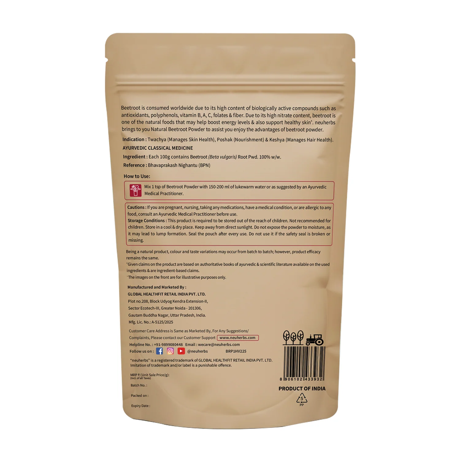 Beetroot Powder 100 gm for Youthful Skin & Hair - Image 6