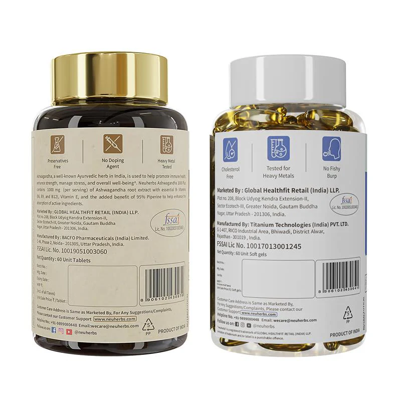 Stress Buster Combo: Omega-3 Fish Oil & Ashwagandha for Heart & Mind - Image 6