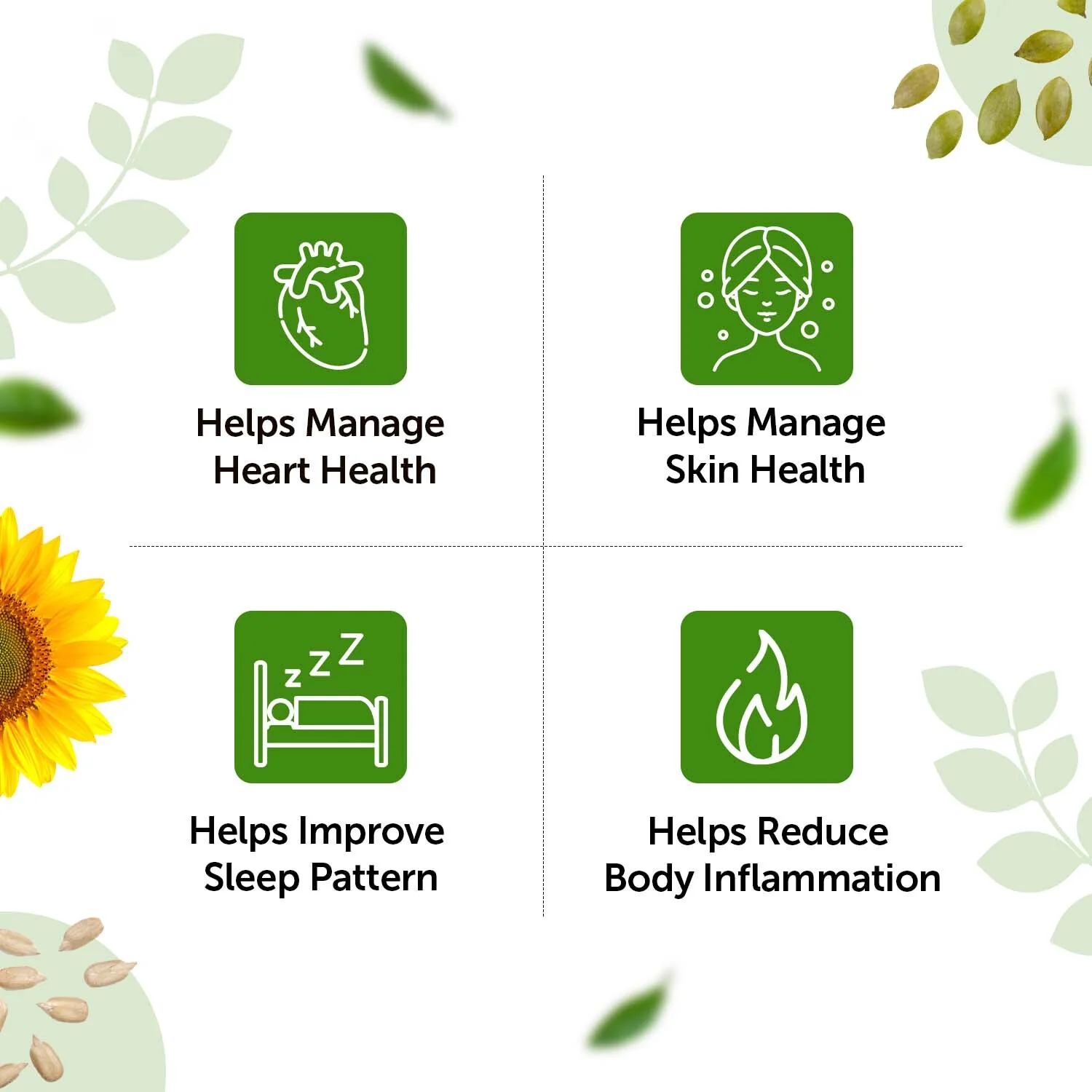 Sunflower & Pumpkin Seeds Combo - Heart & Skin Health - Image 3