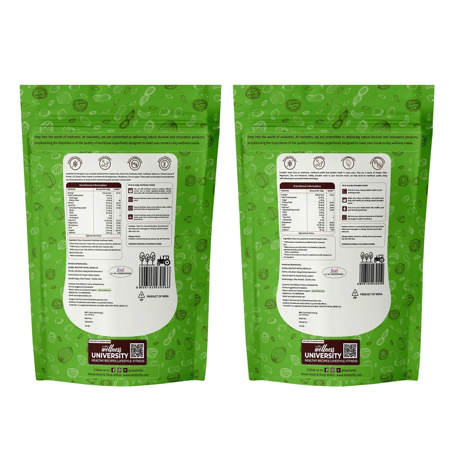 Sunflower & Pumpkin Seeds Combo - Heart & Skin Health - Image 5