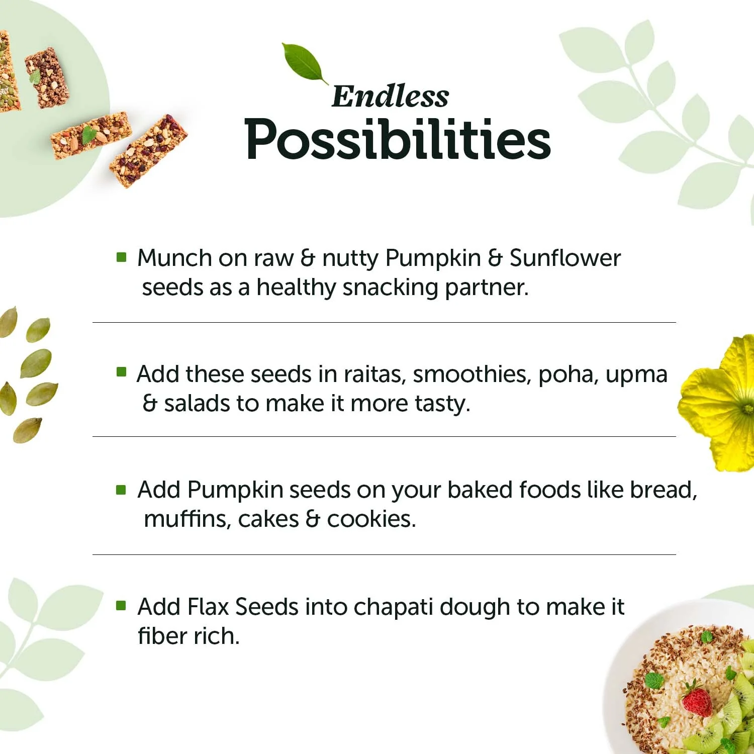 Super Seeds Mix: Pumpkin, Sunflower & Flax for Heart, Brain & Joints - Image 4