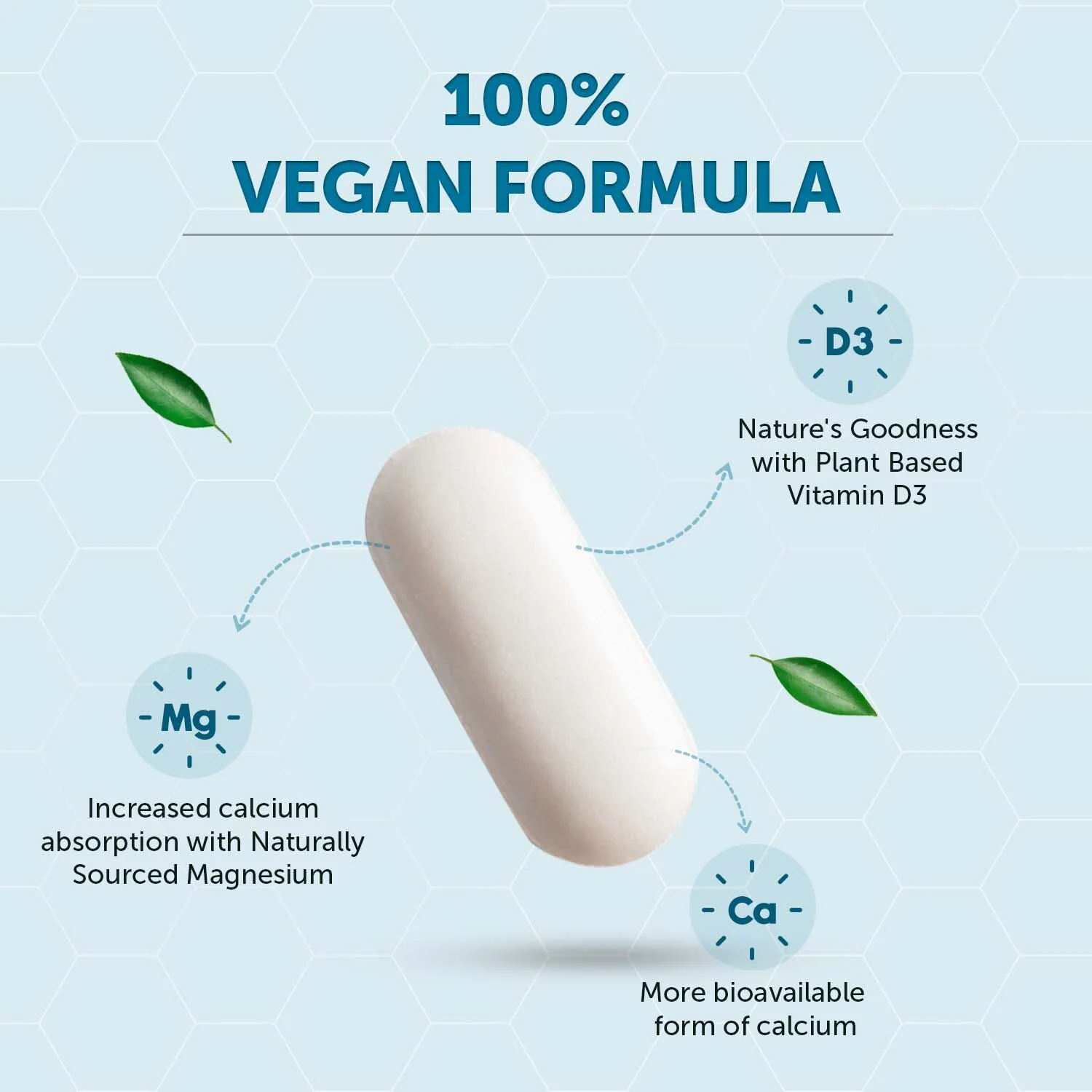 True Calcium Tablets with Plant Vitamin D3 for Stronger Bones - Image 3