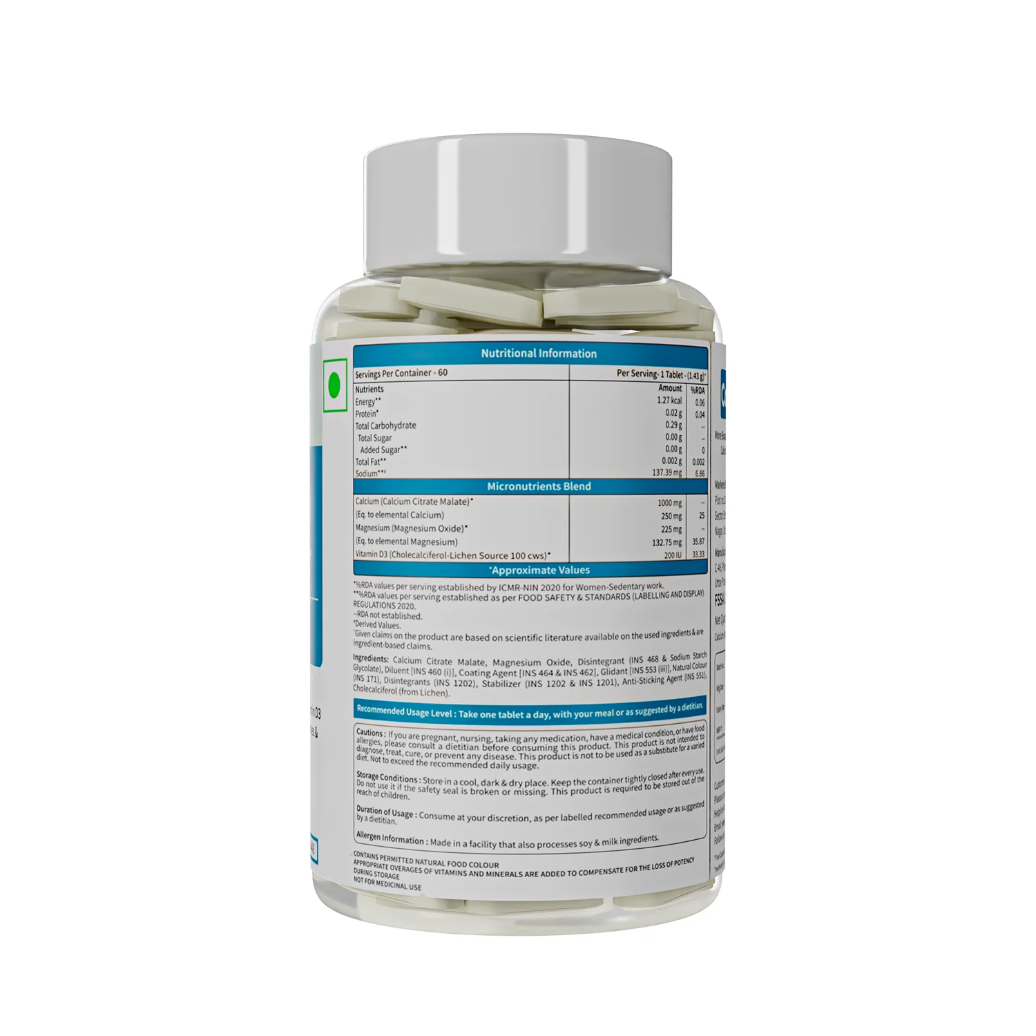 True Calcium Tablets with Plant Vitamin D3 for Stronger Bones - Image 7