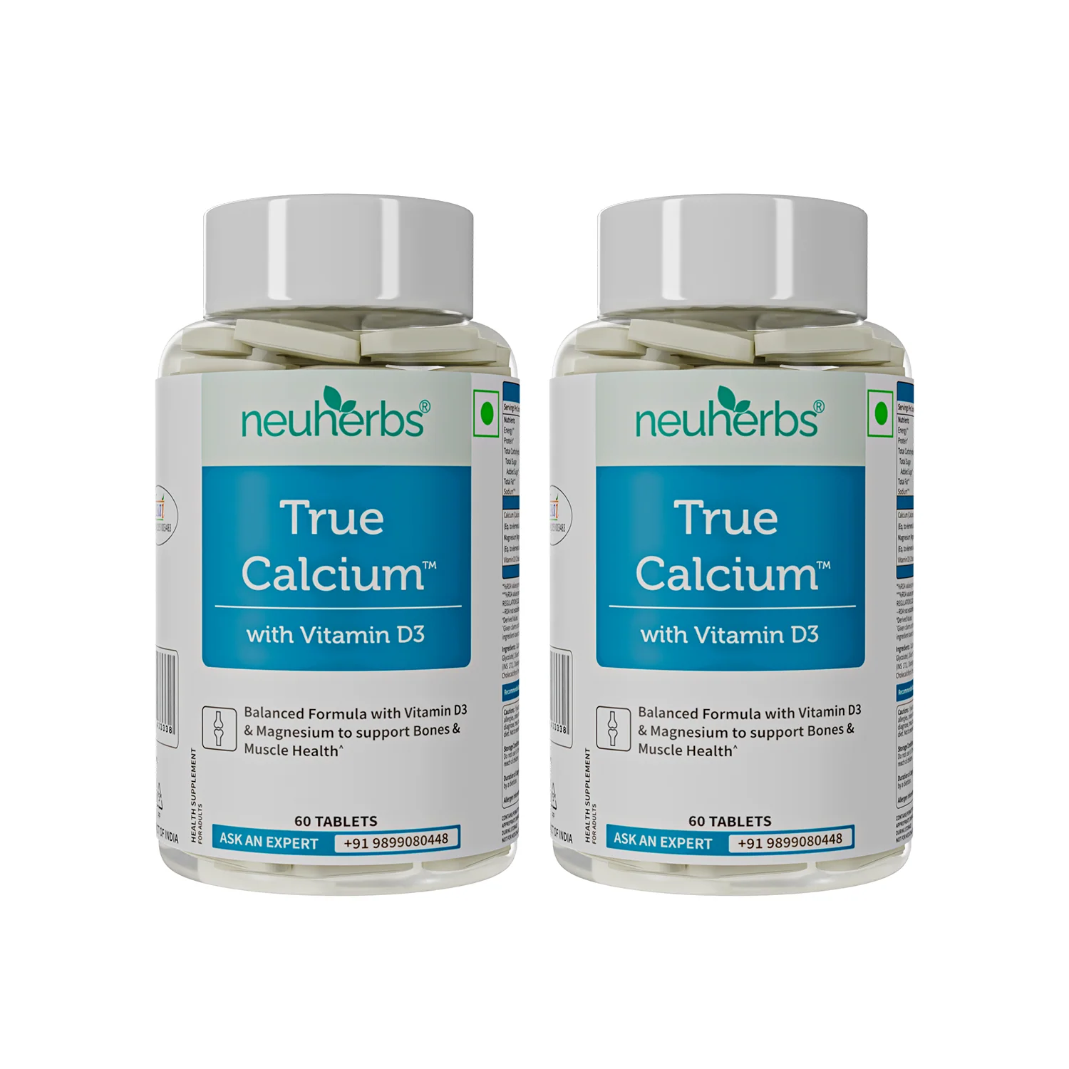 True Calcium Tablets with Plant Vitamin D3 for Stronger Bones - Image 9