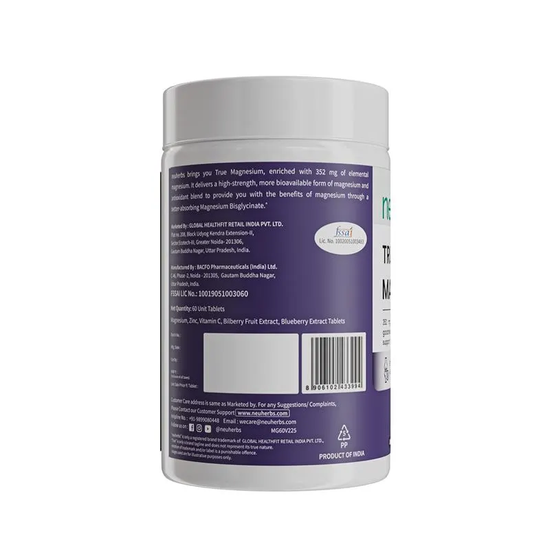 True Magnesium Tablets - Relax Muscles & Mind, Support Bones - Image 9