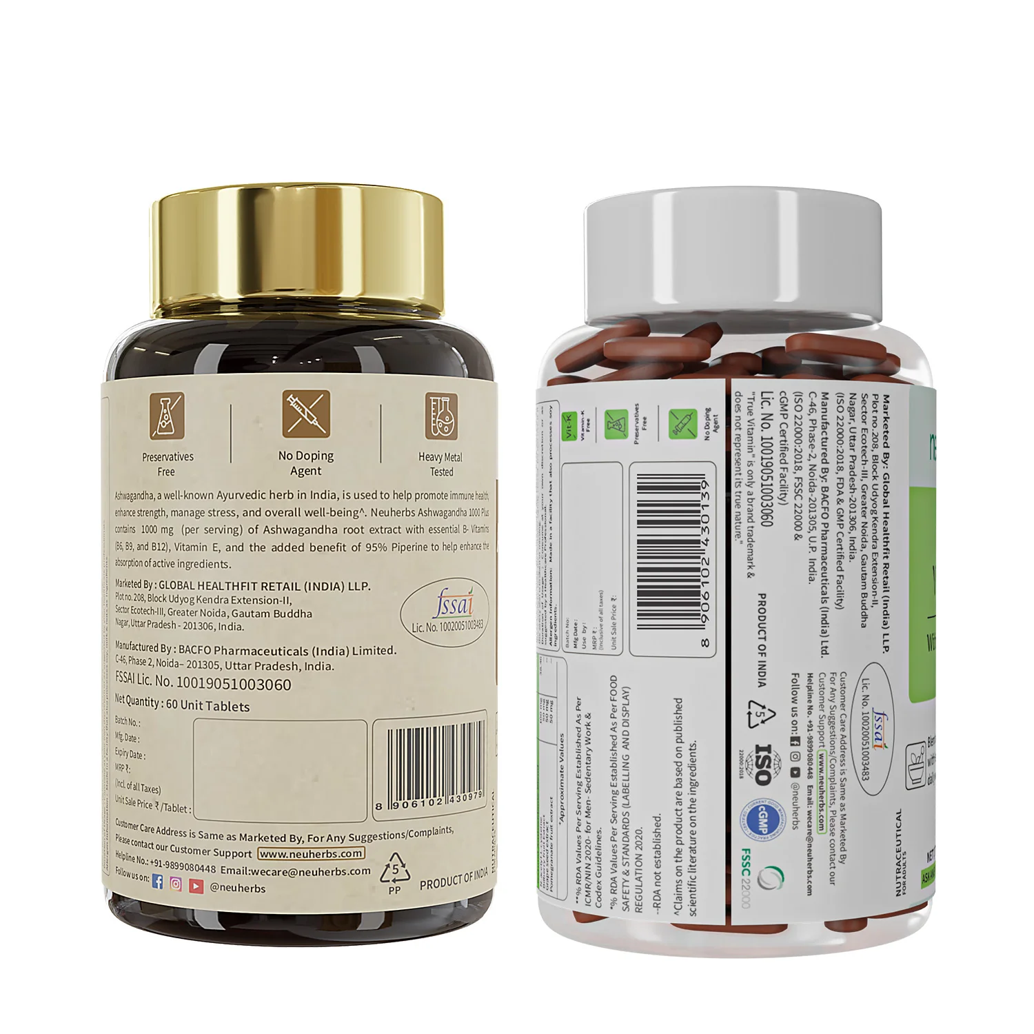 True Vitamin 60 Tablets & Ashwagandha 1000 Plus 60 Tablets Combo - Image 3