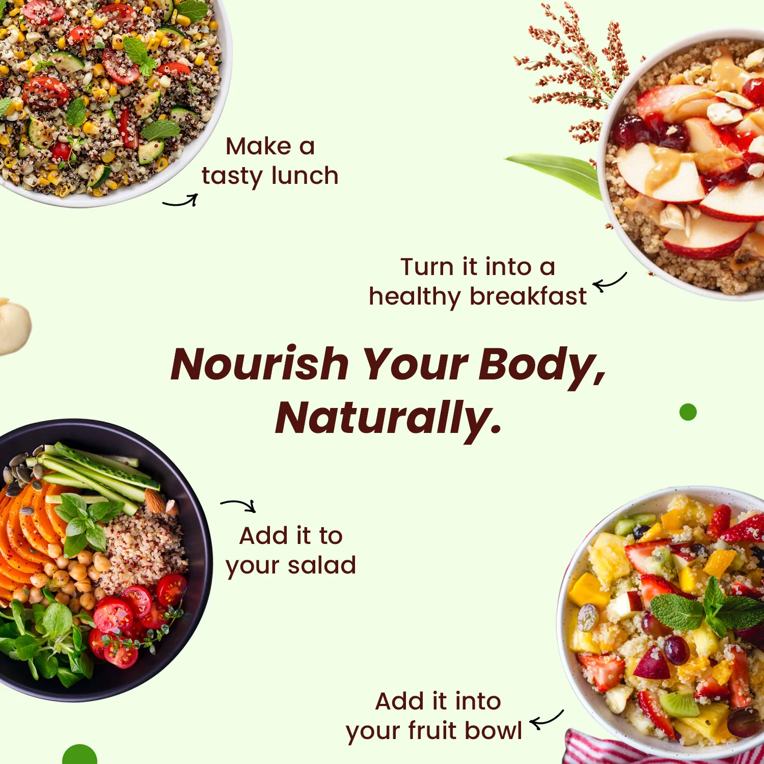 Unroasted White Quinoa Seeds for Weight Loss & Strong Bones - Image 4